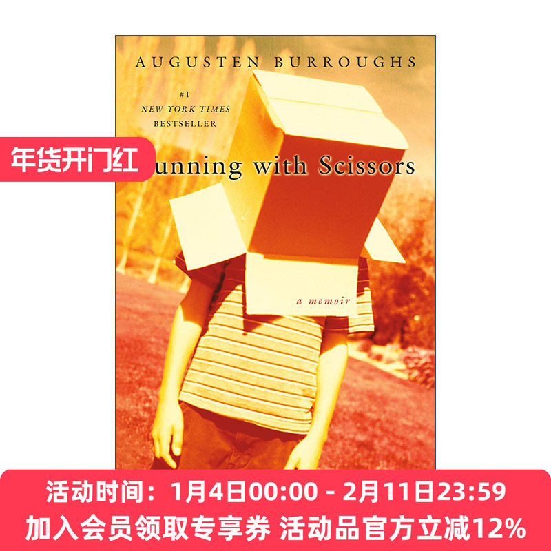 拿着剪刀奔跑  英文原版 Running with Scissors A Memoir 影视原著 Augusten Burroughs传记 英文版 进口英语原版书籍