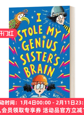 英文原版 I Stole My Genius Sister's Brain 奇思妙想一家人3 我偷走了天才妹妹的大脑 英文版 进口英语原版书籍