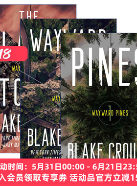 松林异境三部曲3册 英文原版小说 The Wayward Pines Trilogy 人生复本作者Blake Crouch 英文版 进口英语原版书籍