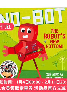机器人的新屁股 英文原版绘本 No-Bot the Robot's New Bottom Sue Hendra 系列绘本 英文版 进口英语原版书籍