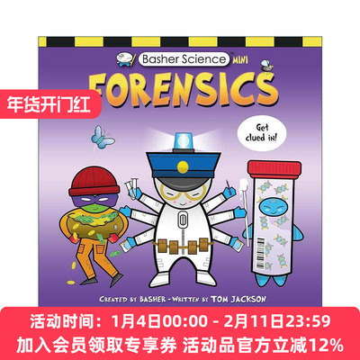 英文原版 Basher Science Mini Forensics 巴舍 酷酷的科学之法医 英文版 进口英语原版书籍
