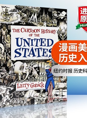 华研原版 漫画美国历史入门 英文原版 Cartoon History of the United States 英文版进口书籍
