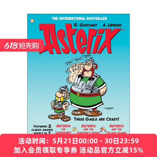 英文原版 Asterix Omnibus #4 高卢英雄历险记 10-12 合订本 卷四 英文版 进口英语原版书籍