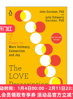 英文原版 The Love Prescription 爱的处方 七天的亲密 联系和快乐 幸福的婚姻作者John Julie Gottman 爱情心理学 英文版进口书