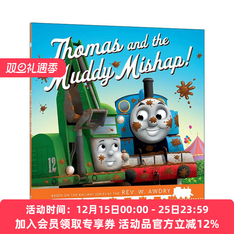 英文原版 Thomas & Friends Thomas and the Muddy Mishap 托马斯小火车绘本 托马斯与泥巴事故 儿童友谊故事 进口英语原版书籍