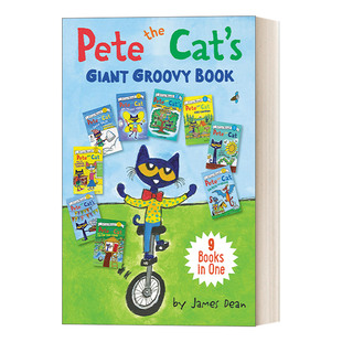 英文原版绘本 Pete the Cat's Giant Groovy Book 皮特猫9个故事合集精装绘本 英文版 进口英语原版书籍