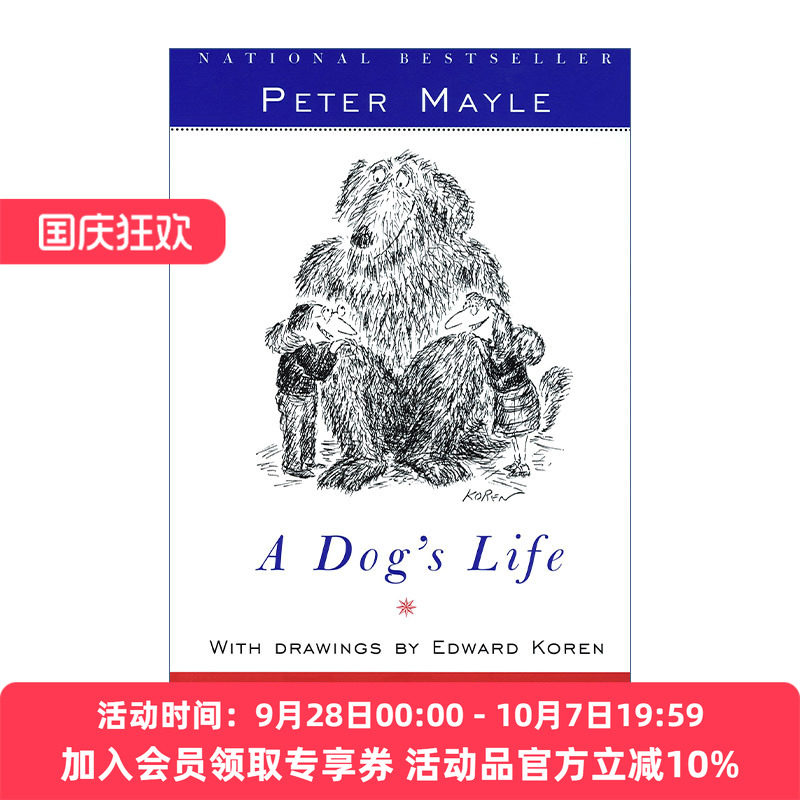 一只狗的生活意见 英文原版 A Dog's Life 法国游记 Peter Mayle 英文版 进口英语原版书籍