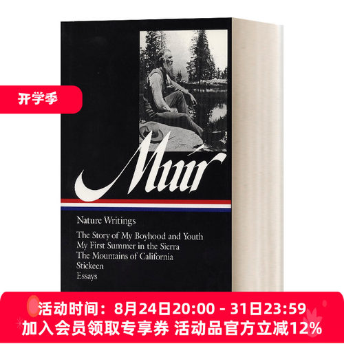 英文原版 John Muir Nature Writings LOA #92 约翰·缪尔 自然 精装 英文版 进口英语原版书籍