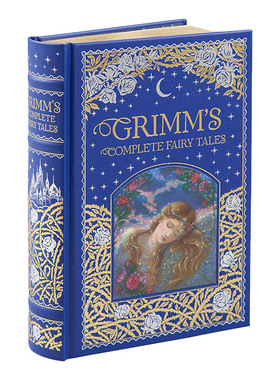 英文原版小说 Grimm's Complete Fairy Tales 格林童话全集 皮革金边 精装豪华收藏版 巴诺经典 英文版 进口英语原版书籍