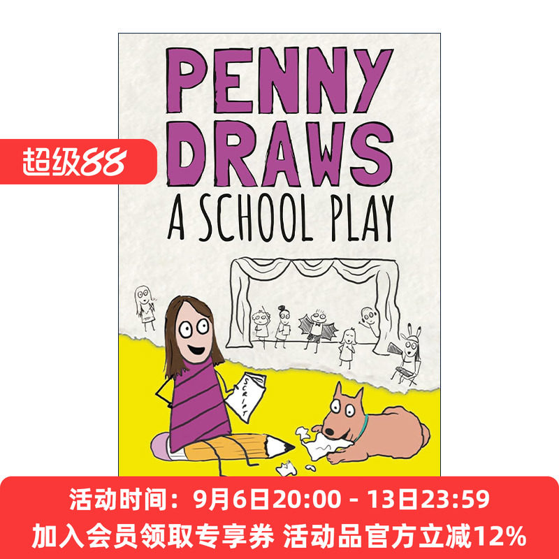英文原版 Penny Draws a School Play 佩妮画了一出学校话剧 儿童小说 精装 Sara Shepard萨拉·谢泼德 英文版 进口英语原版书籍
