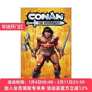 英文原版 Conan the Barbarian Vol.1 Bound in Black Stone 野蛮人柯南新版漫画1 缚于黑石 英文版 进口英语原版书籍
