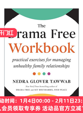 英文原版 The Drama Free Workbook 戏剧自由 管理不健康家庭关系练习册 界限作者Nedra Glover Tawwab 英文版 进口英语原版书籍