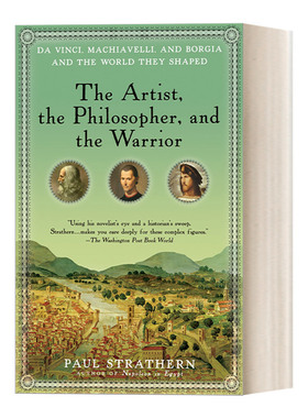 英文原版 The Artist  the Philosopher  and the Warrior 艺术家 哲学家和战士 达·芬奇 马基雅维利 Paul Strathern 进口书