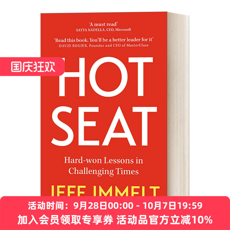 英文原版 Hot Seat 热门话题 美国通用电气的前首席执行官 英文版 进口英语原版书籍
