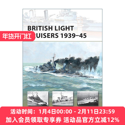 英文原版 British Light Cruisers 1939–45 二战英国轻巡洋舰 先锋武器系列 英文版 进口英语原版书籍