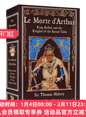 正版 亚瑟王之死 经典皮革精装 英文原版 Le Morte DArthur Leather Bound Classics Thomas Ma 英文版 进口英语原版书籍