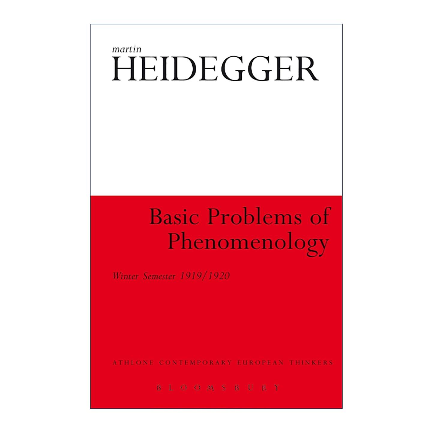 英文原版 Basic Problems of Phenomenology 现象学的基本问题 马丁·海德格尔 同名课程讲稿 英文版 进口英语原版书籍