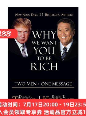 英文原版 Why We Want You to Be Rich Two Men  One Message 让你赚大钱 富爸爸穷爸爸系列 清崎 川普 英文版 进口英语原版书籍