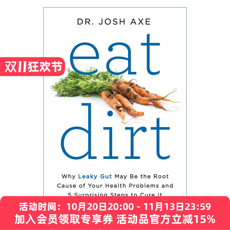 肠漏症 英文原版 Eat Dirt 健康问题元凶及其治疗方法 英文版 进口英语原版书籍