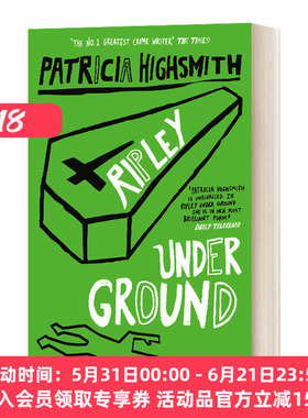 英文原版小说 Ripley Under Ground 天才雷普利2 地下雷普利 英文版 进口英语原版书籍