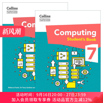 英文原版 Collins International Lower Secondary Computing 柯林斯国际初中计算机科学学生用书7+练习册2册 英文版 进口原版书籍
