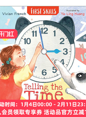 英文原版 Telling the Time with Anna First Skills 时间学习 和安娜一起报时 儿童启蒙认知绘本 英文版 进口英语原版书籍