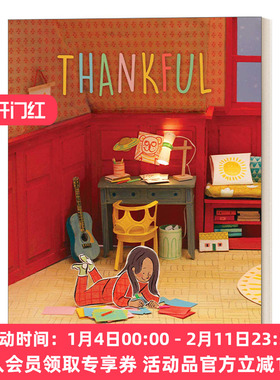 感恩 英文原版绘本 Thankful 精装绘本 英文版 进口英语原版书籍