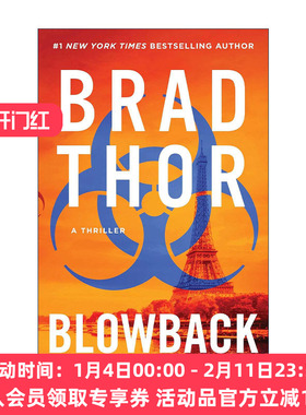 英文原版 Blowback 枪栓回弹 特工斯科特系列 悬疑小说 英文版 进口英语原版书籍