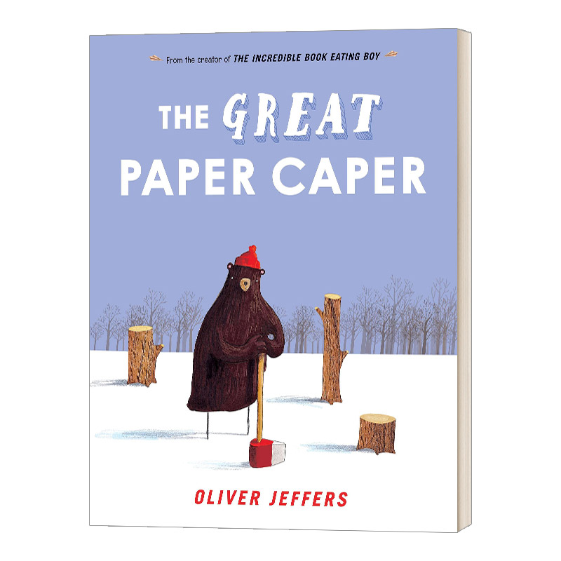 英文原版 The Great Paper Caper 大熊的纸飞机 精装大开本收藏版 培养生态环保意识 Oliver Jeffers奥利弗杰弗斯 进口英语书籍