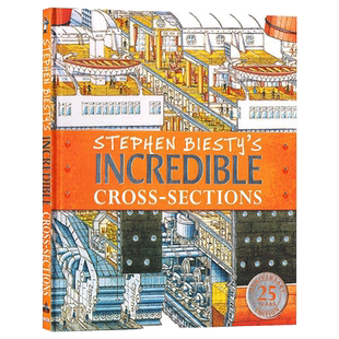 华研原版 不可思议的大剖面 英文原版 Stephen Biesty's Incredible Cross-Sections 25周年版 斯蒂芬·比斯蒂 英文版 进口书