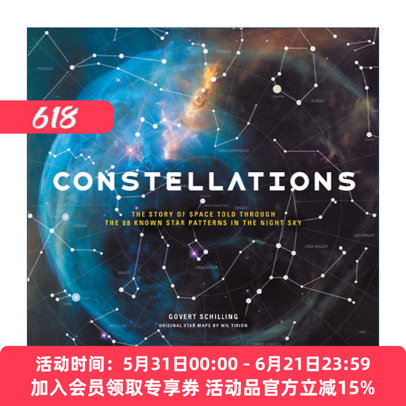 图解星座 英文原版 Constellations 88颗星图讲述太空故事 精装天文学科普 英文版 进口英语原版书籍