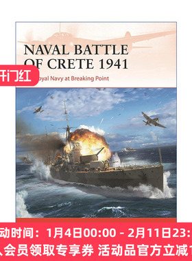 二战1941克里特岛空降战役 英文原版 Naval Battle of Crete 1941 战争历史系列 英文版 进口英语原版书籍
