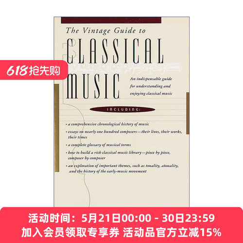 古典音乐经典指南 英文原版 The Vintage Guide to Classical Music 贝多芬传作者Jan Swafford扬·斯瓦福德 进口英语原版书籍