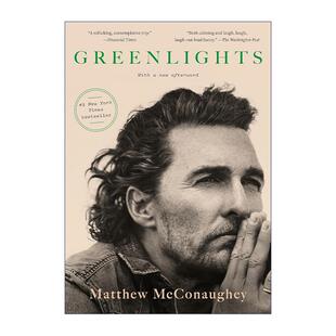 英文原版 Greenlights 绿灯 马修·麦康纳自传 奥斯卡影帝 英文版 进口英语原版书籍