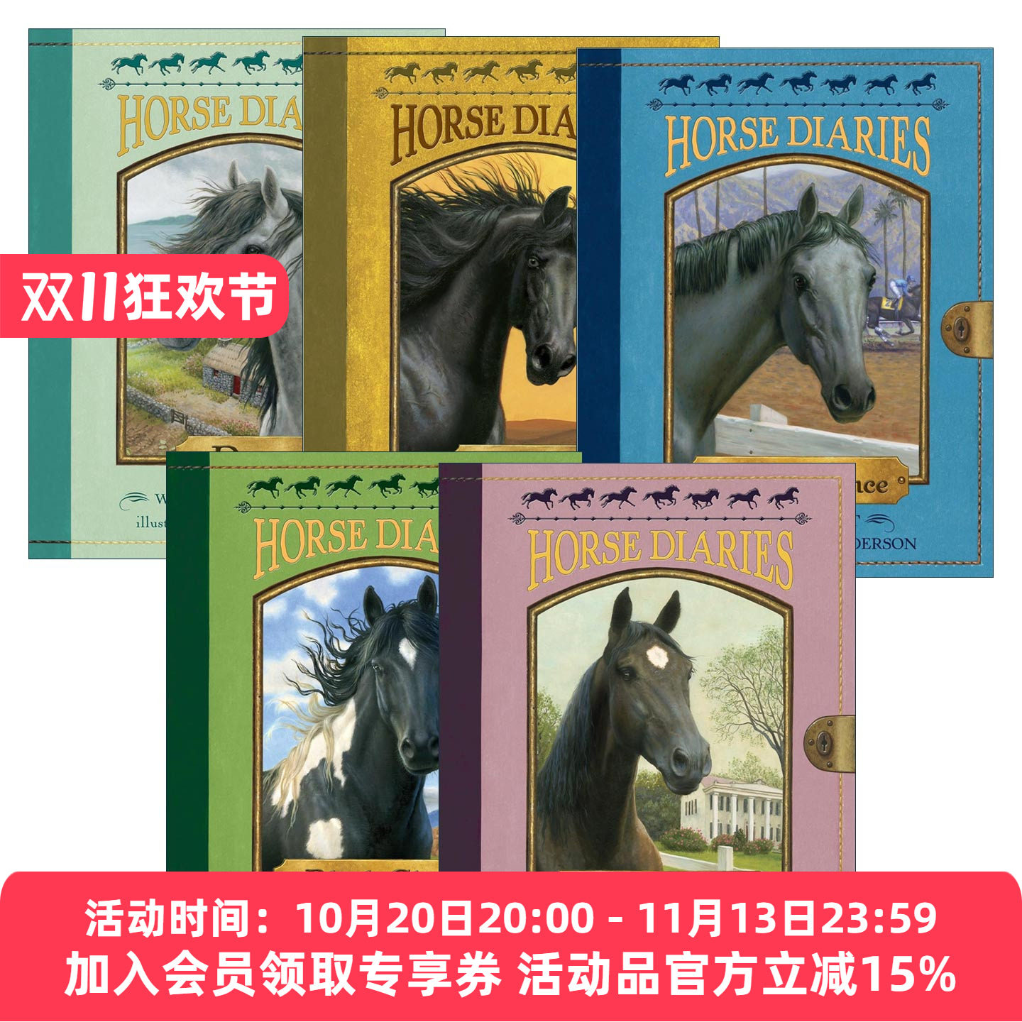 英文原版 Horse Diaries 小马驹日志系列6-10册 儿童历史小说 爱伦坡奖提名作家Alison Hart 英文版 进口英语原版书籍