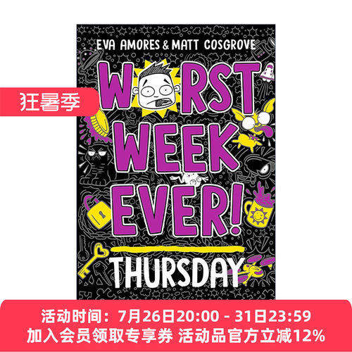 英文原版 Worst Week Ever Thursday 糟糕的一周 星期四 儿童幽默小说 英文版 进口英语原版书籍