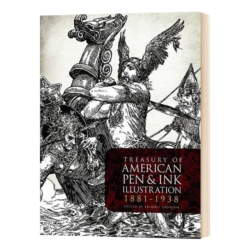 华研原版 美国笔墨插图宝典 英文原版 Treasury of American Pen & Ink Illustration 英文版 进口英语书籍