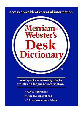 英文原版 Merriam-Webster's Desk Dictionary 韦氏案头词典 精装 英文版 进口英语原版书籍