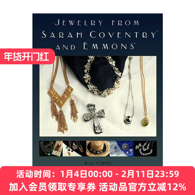 英文原版 Jewelry From Sarah Coventry and Emmons 莎拉考文垂与埃蒙斯的珠宝 古董首饰收藏价值参考插图指南 Kay Oshel 英文版