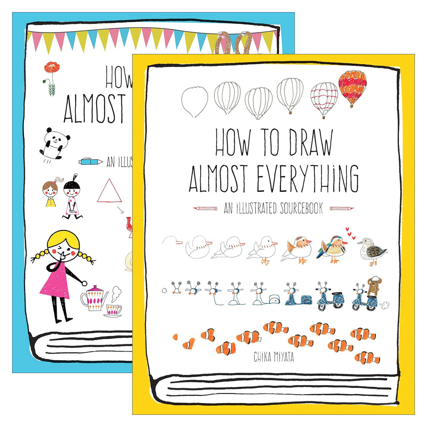 英文原版 How to Draw Almost Everything 如何画所有的东西2册 英文版 进口英语原版书籍