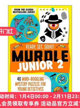 英文原版 Murdle Junior 2 谋杀谜团青少版2 破解40个推理逻辑谜题 解谜益智图书 英文版 进口英语原版书籍