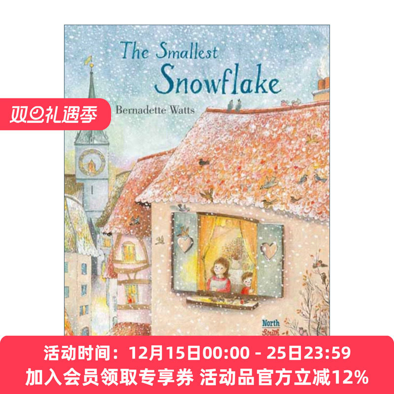 英文原版 The Smallest Snowflake 很小一片的雪花 精装绘本 英文版 进口英语原版书籍