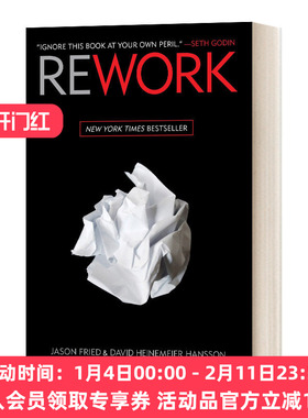 英文原版 Rework 重来 更为简单有效的商业思维 如何提高工作效率 企业家精神励志成功企业管理书籍 精装 英文版进口英语原版书