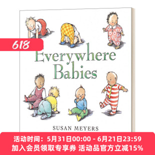 英文原版 Everywhere Babies 到处是婴儿 纸板书 英文版 进口英语原版书籍