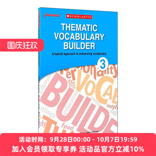 英文原版 Thematic Vocabulary Builder 3 学乐初中英语主题词汇3 英文版 进口英语原版书籍