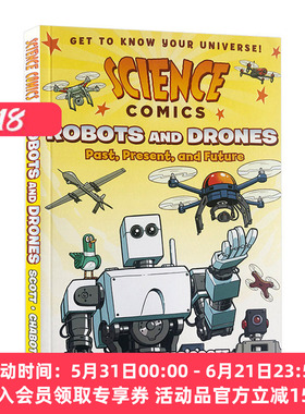 英文原版 Science Comics Robots and Drones 科学漫画系列 机器人 英文版
