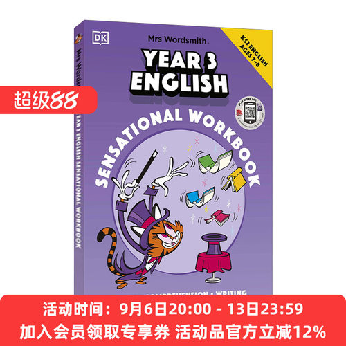 英文原版 Mrs Wordsmith Year 3 English Sensational Workbook Ages 7–8 沃德史密斯夫人英语练习册 三年级 英文版 进口英语书籍