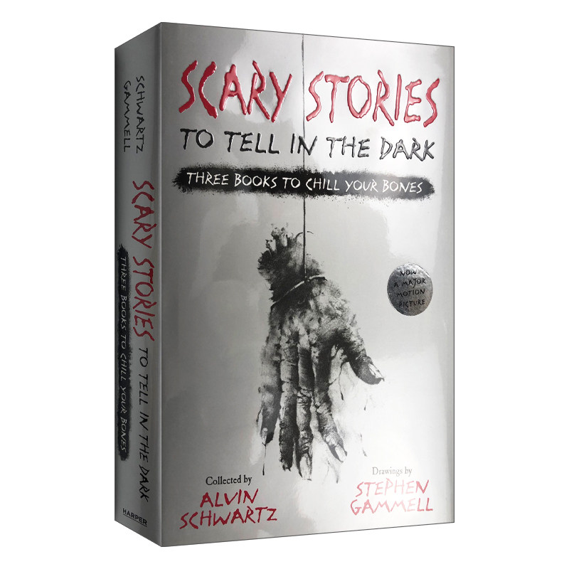 英文原版 Scary Stories to Tell in the Dark Three Books to Chill Your Bones 在黑暗中讲述的恐怖故事 英文版 进口英语书籍