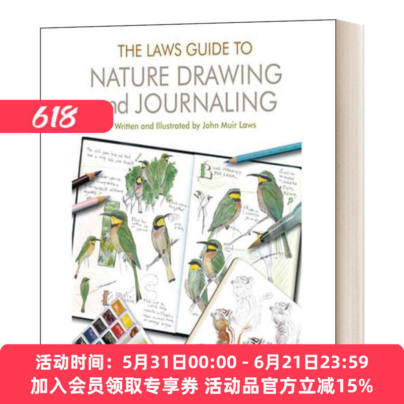 自然绘画和日志指南 英文原版 The Laws Guide to Nature Drawing and Journaling 美国自然学家约翰劳斯 John Muir Laws 进口书籍