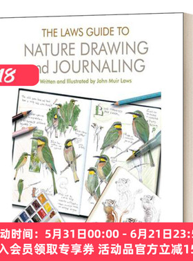 自然绘画和日志指南 英文原版 The Laws Guide to Nature Drawing and Journaling 美国自然学家约翰劳斯 John Muir Laws 进口书籍